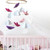 Ankishi Crib Mobile With Felt Colorful Butterfly Cloud Tree Wind Chime Baby Bed Decoration