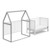Storkcraft Orchard Canopy 5-in-1 Convertible Baby Crib White/pebble Gray