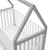 Storkcraft Orchard Canopy 5-in-1 Convertible Baby Crib White/pebble Gray