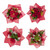 Red Mini Floral Bouqueto - Fresh Cut - 4 Pack