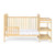 Convertible Crib And Changer Combo 3-in-1,crib And Changing Table Combo With Drawer, Converts To Toddler Bed-natural