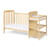Convertible Crib And Changer Combo 3-in-1,crib And Changing Table Combo With Drawer, Converts To Toddler Bed-natural
