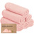 Keababies 6-pack Organic Baby Washcloths, Bamboo Washcloth, Face Towel (blush Pink)