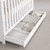 South Shore Yodi Baby Crib With Drawer, White