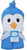 Luvable Friends Baby Boy Cotton Animal Face Hooded Towel, Blue Penguin, One Size
