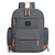 Land Baby Diaper Bag Backpack Super Large Capacity Travel Nursing Backpack Gray