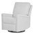 Evolur Beau Glider Recliner / Swivel Glider / Easy Assembly Recliner Chair, Morning Grey