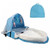 Eleaeleanor Portable Bassinet With Foldable Baby Bed Travel Sun Protection Mosquito Net Breathable Infant Baby Sleeping Basket Blue
