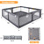 Jiekair 79'' X 71'' Portable Baby Toddler Playpen With Portable Bag, Breathable Unisex Infant Baby Playpen Activity Center