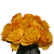 50 Stems Of Yellow Roses With Orange Tips Kerio Roses- Beautiful Fresh Cut Flowers- Express Delivery