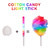 Free Shipping- Non-disposable Colorful Glowing Marshmallow Stick,hard Candy Cotton Candy Maker,white Cotton Candy Sugar,cotton Candy Kit