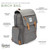 Parker Baby Diaper Backpack - Insulated Pockets, Stroller Straps, & Changing Pad Included - Solid Gray