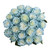Painted Light Blue Roses 50 Cm - Fresh Cut - 50 Stems
