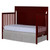 Dream On Me Cape Cod 5 In 1 Convertible Crib, Cherry