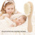 Irfora New Baby Hair Brush Comb Wooden Handle Baby Hairbrush Infant Comb Soft Wool Hair Scalp Massage