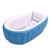 Tinksky Inflatable Baby Bathtub Portable Swimming Pool Kid Infant Toddler Foldable Shower Basin (blue)