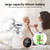 Ifanze Double Electric Breast Pumps, Portable  Breast Milk Pump Anti-backflow, Rechargeable Breastfeeding Pump With 9 Speeds 2 Modes