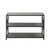 40" X-frame Console - Slate Grey, Black Metal