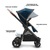 Mompush Ultimate2 Baby Stroller With Removable Bassinet And Adjustable Seat, Navy, Unisex