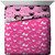 Minnie Mouse 817763 Disney Character All Over Reversible Twin Bed Set, Pink & White - 4 Piece
