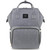 Land Baby Diaper Bag Backpack, Large Capacity Travel Waterproof Nappy Bags, Nursing Bag For Baby Solid Print/gray Insulated Pockets, Solid Gray Print