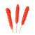 Hilco Candy Crystals Cherry Flavored Red Candy Stirrers, 4.23 Oz, 8 Pack