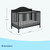 Graco Stella 5-in-1 Convertible Baby Crib, Black