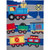 Everything Kids Animation Trains Cartoons 4 Pieces, With Comforter Pillowcase Flat Sheet Fitted Sheet