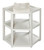 Badger Basket Diaper Corner Baby Changing Table, White, Includes Pad