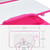 Costway Children's Desk Chair Set Height Adjustable Study Table Pink