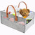 Baby Portable Diaper Caddy Felt Diaper Organizer With Handle For Baby Stuff Wipes Car Diaper Caddy Lightweight Large Organizer Tote Bag For Infant Boy And Girl Baby Nursery