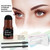 Elaimei Eyebrow Stencil Kit Eyebrow Stamp Kit Eeybrow Print One Step Natural Powder Stamp Shaping Kit, Drak Brown
