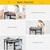 Costway Black Infant Baby Changing Table W/3 Basket Hamper Diaper Storage Nursery