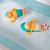 Pull String Baby Bath Toy Pull & Go Beaver Cute Surfing Beaver Swimming Beaver Windup Clockwork Bathtub Toy For Toddlers (random Color)