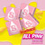 Starburst All Pink Fruit Chews Gummy Candy, Full Size - 2.07 Oz