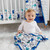 Little Star Organic Pure Organic Cotton Crib Bedding Set, 3 Pc, Blue-modern Safari