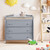 Infans 3 Drawer Baby Changing Table Infant Diaper Changing Station W/ Safety Belt Grey