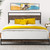 Queen Size Platform Bed Frame With Headboard, Contemporary Queen Bedframe Bedroom Furniture For Kids Adults, Metal Queen Bed Frame Without Box Spring Needed, Slatted Bed With Head Board Queen, Aa1338
