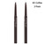 Magik 2 Pack Waterproof Eyebrow Pencil Retractable Slant Tip & Brush Double-ends Natural Hair-like Look (#3 Coffee)