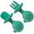 Hemoton 1 Set Portable Baby Fork Spoon Baby Toddler Infant Eating Learning Tableware