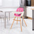 3 In 1 Convertible Baby High Chair, Toddler Dining Chair W/3-position Adjustable Food Tray, 5-point Harness & Adjustable Seat Height, Pink
