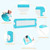 Babyjoy 48'' Breathable Safety Bed Rail Guard Toddlers Kids Baby Swing Down Bedrail Blue