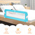 Babyjoy 48'' Breathable Safety Bed Rail Guard Toddlers Kids Baby Swing Down Bedrail Blue