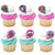 24 Lol Suprise #squad Goals Cupcake Rings Toppers Decoration