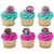 24 Lol Suprise #squad Goals Cupcake Rings Toppers Decoration