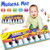 Lsfyszd Musical Play Mats Kid Piano Soft Mat Animal Educational Cartoon Kick Toy