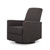 Evolur Raleigh Glider Recliner Charcoal With High Backrest Support, Durable Polyester Fabric
