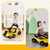 Babyjoy 4-in-1 Baby Walker Foldable Activity Push Walker Adjustable Yellow