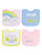 Parents Choice Girls' Icon Bibs, 4 Pack