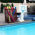 Essentially Yours Rolling Pool Storage Organizer Bin Brown